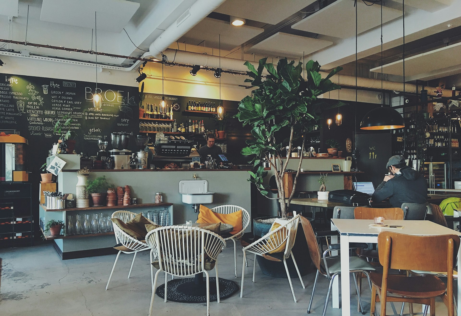 Strategic Cafe & Lounge - Sophisticated Coffee Shop Interior